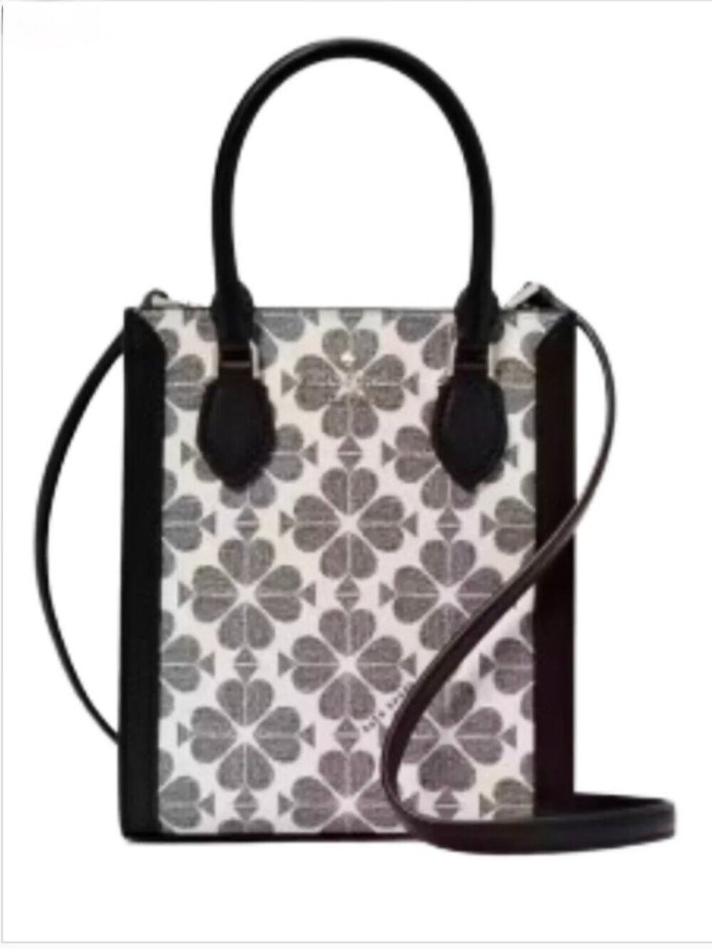Kate Spade New York Signature Spade Flower Navy Mini Tote Crossbody Bag NWT